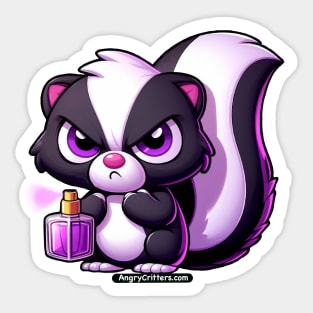 Angry Critters - Skunk with Perfume Sticker